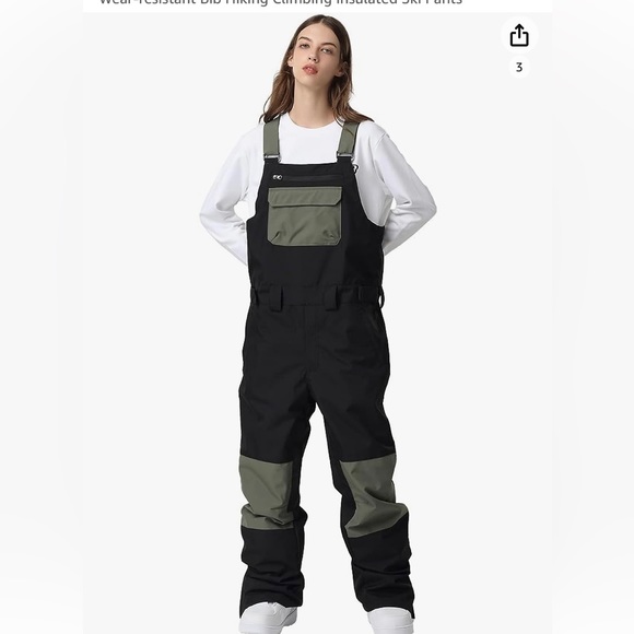 NWT Searipe unisex snow bib overalls ski pants - Picture 4 of 16